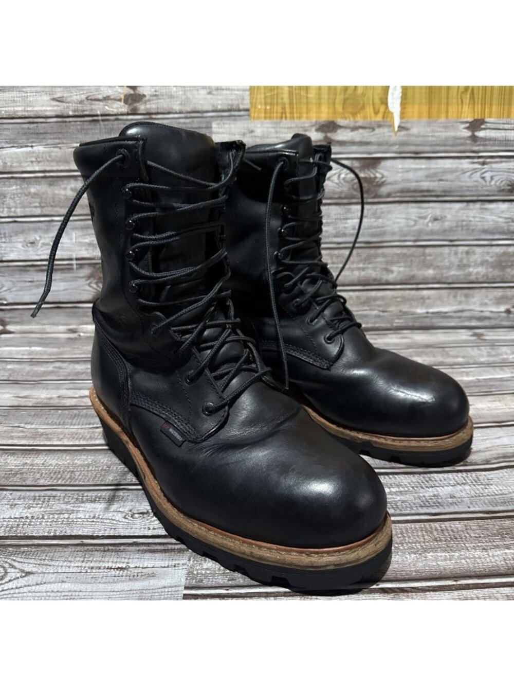Red Wing 4416 Loggermax  Leather Steel Toe Boots Size 11 D Color Black